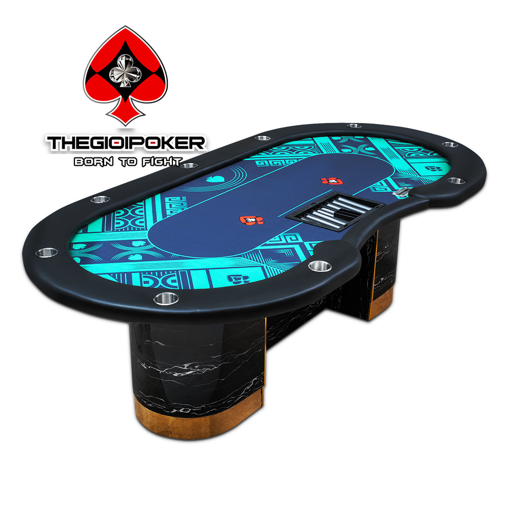 Bàn Poker Maverick được thiết kế có thể ngồi tối đa 10 người chơi