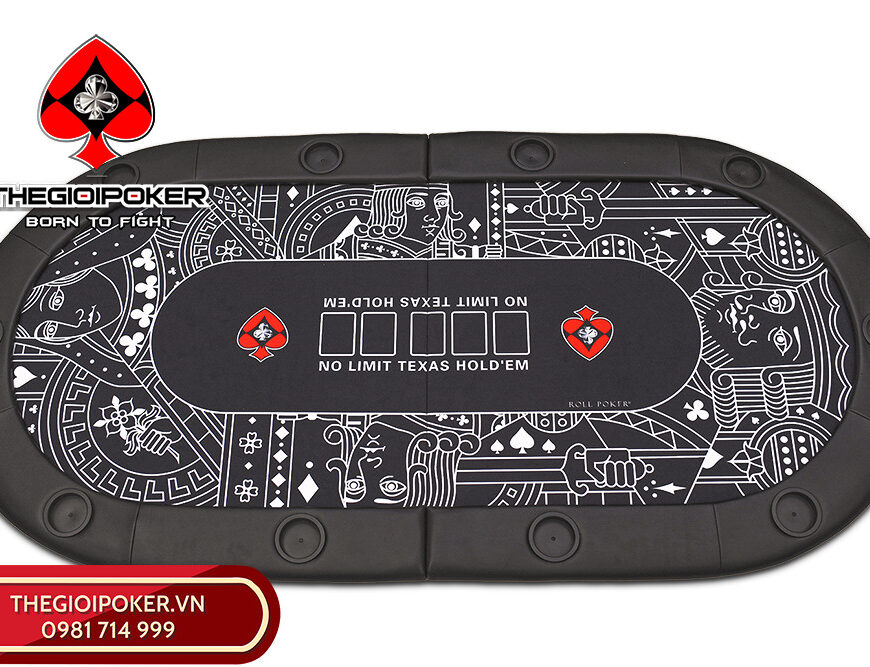 Mặt bàn poker Ace gập đôi nhập khẩu bởi Thế Giới Poker