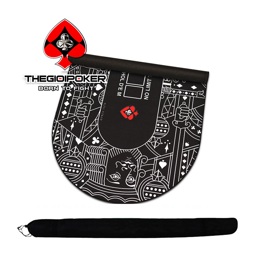 Thảm poker Ace có thể gập gọn để trong túi thể thao rất tiện lợi