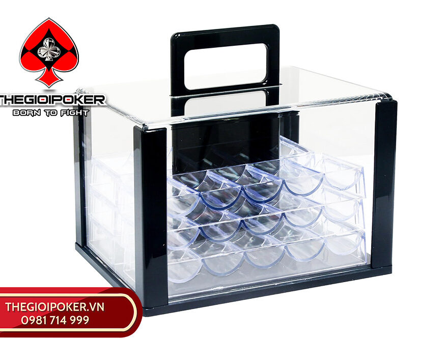 Hộp đựng kiểm đếm 600 chip poker dễ dàngHộp đựng kiểm đếm 600 chip poker dễ dàng