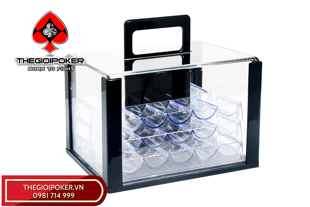 Hộp đựng kiểm đếm 600 chip poker dễ dàngHộp đựng kiểm đếm 600 chip poker dễ dàng