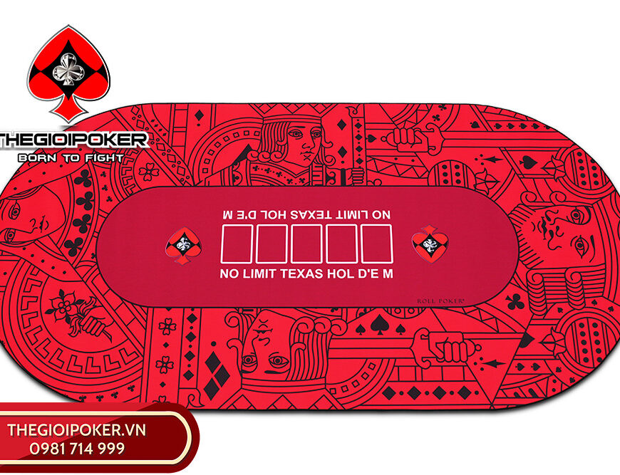 Thảm poker Cao su ACE cao cấp của hãng ROLL POKER