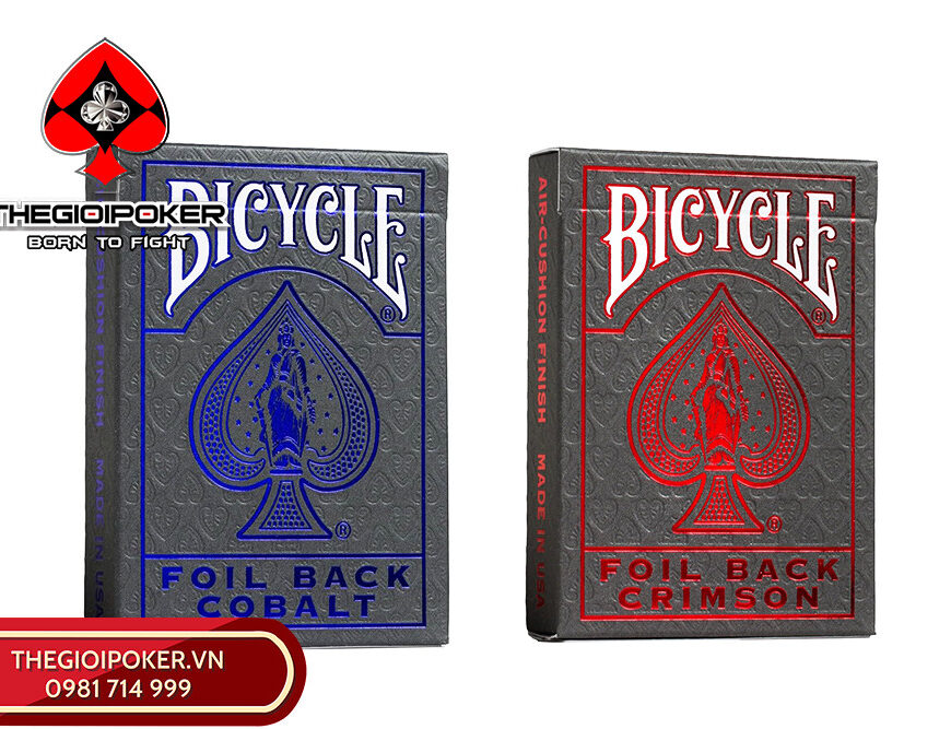 Bộ đôi bài tây nhựa cao cấp Foilback Bicycle chính hãng