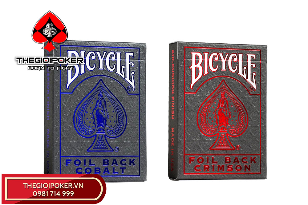 Bộ đôi bài tây nhựa cao cấp Foilback Bicycle chính hãng