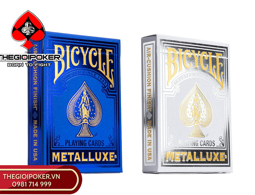 Bộ Bài poker Metalluxe chính hãng nhà Bicycle chứ danh