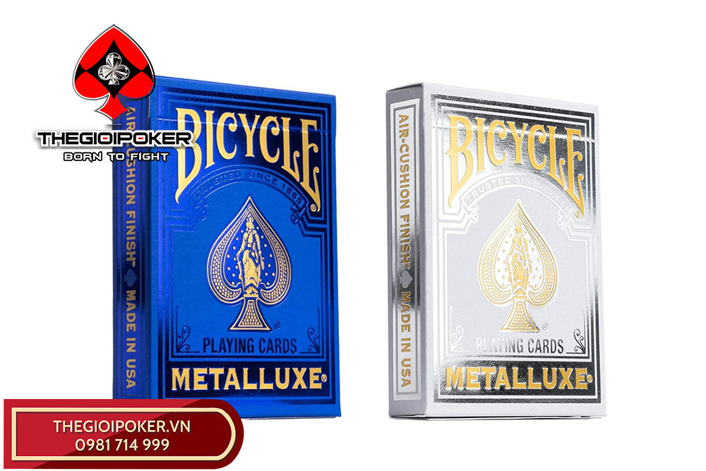 Bộ Bài poker Metalluxe chính hãng nhà Bicycle chứ danh