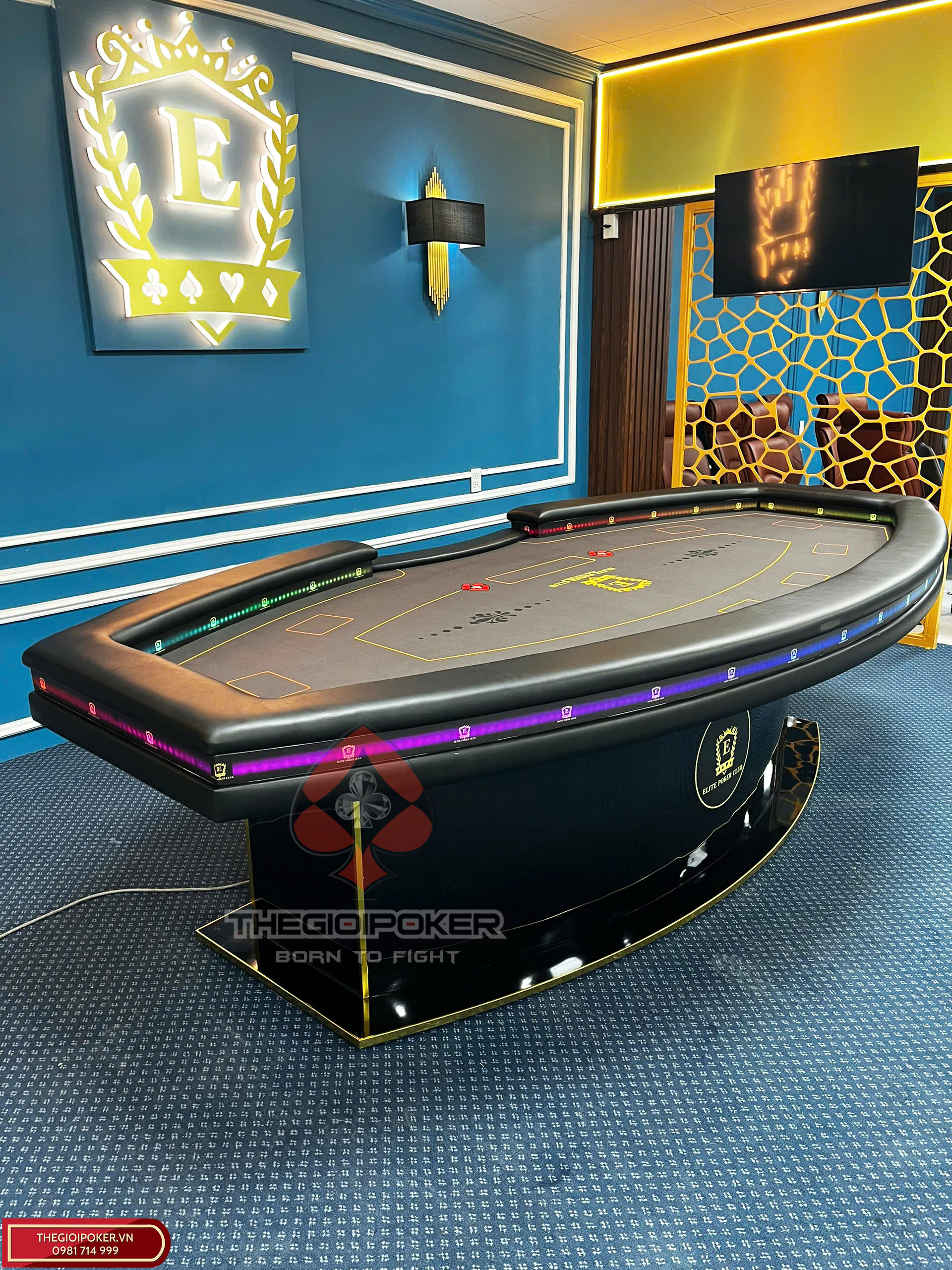 Bàn Poker Final RFID livestream được thiết kế hiện đại, sang trong và nổi bật