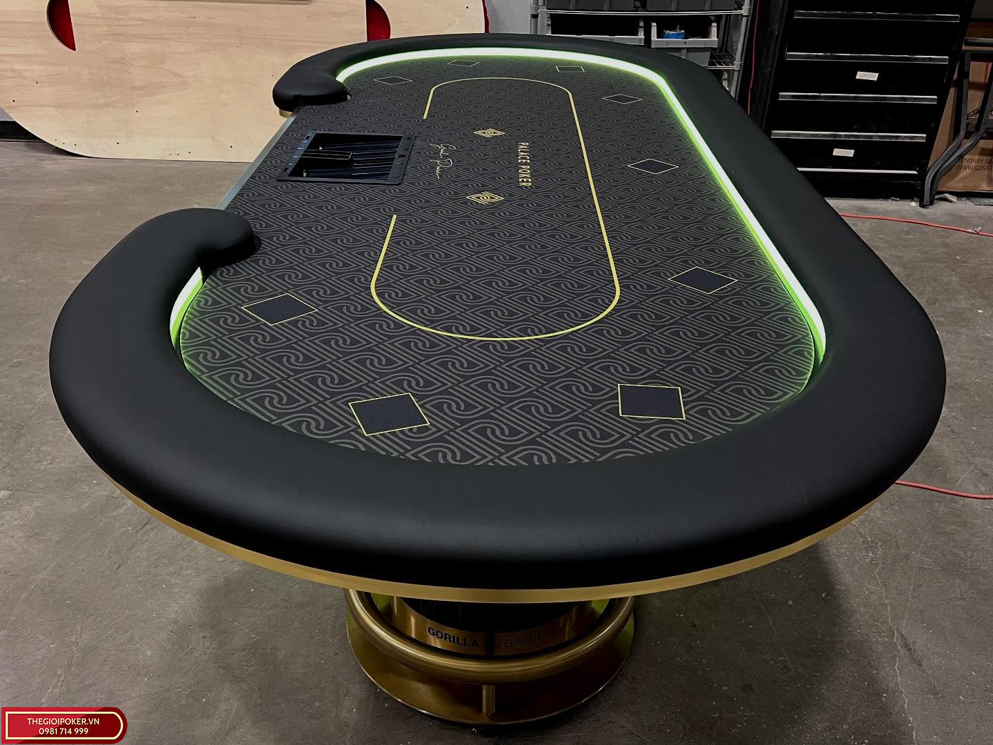 Mặt bàn poker được thiết kế hệ thống RFID livetream chuyên nghiệp