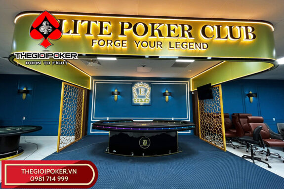Setup bàn poker final livestream giải đấu trực tiếp cho Elite Poker club tại Hải Phòng
