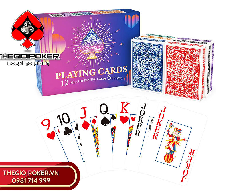 Set 12 bộ bài poker USA chính hãng