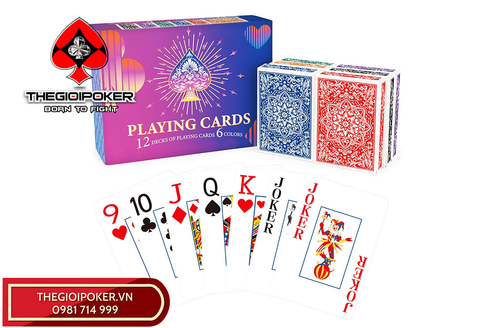Set 12 bộ bài poker USA chính hãng