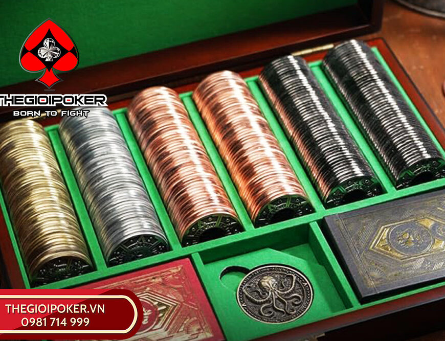 Bộ Chip Poker PIRATEGOLD cao cấp chính hãng