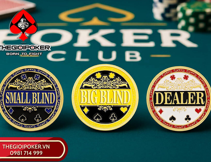 Dealer button chinh hãng Thế Gới poker
