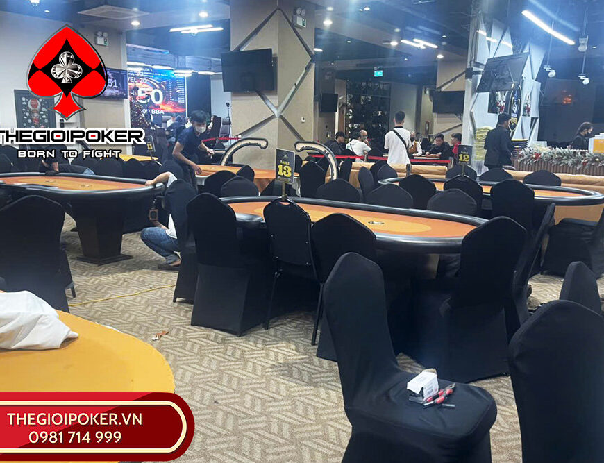 Thế Giới Poker thay mặt bàn poker tại Sài Gòn Poker Club
