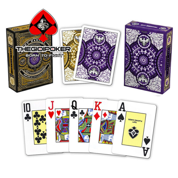 Bài Poker Sky Martial với màu vàng và màu vàng rất đẹp