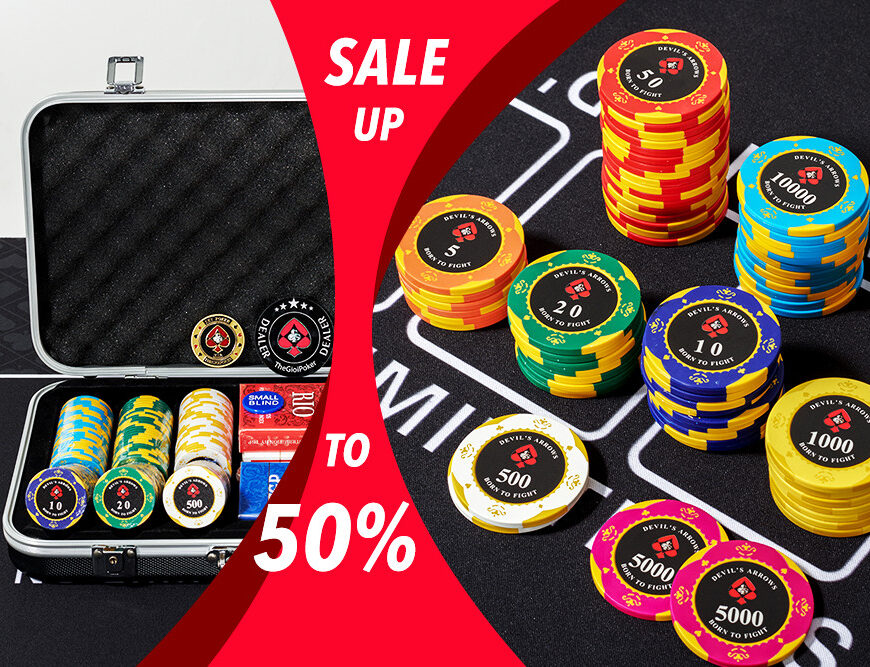 Bộ chip poker Devil 300 phỉnh giảm 50%