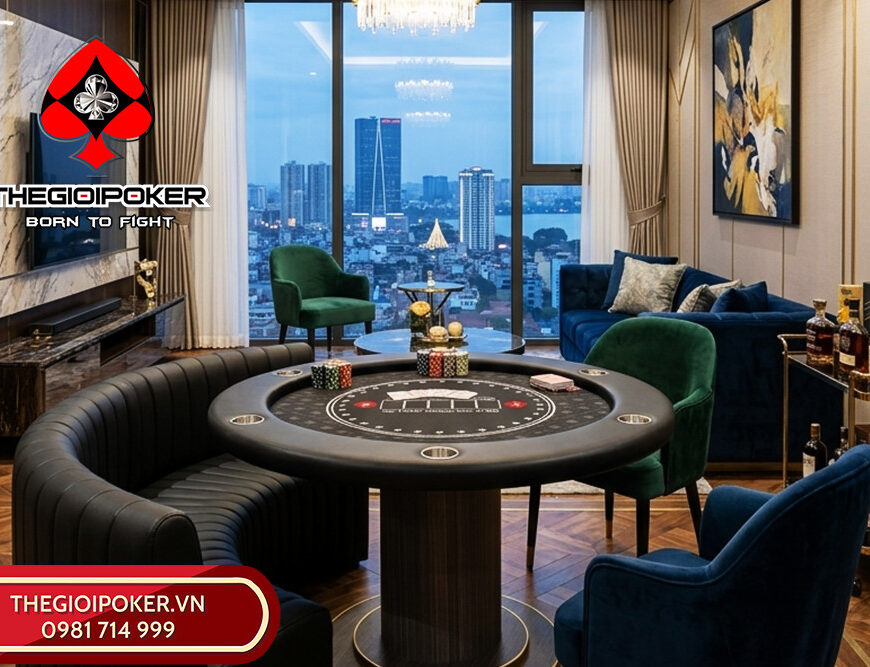 Bàn poker tròn thiết kế dành riêng cho khách hàng