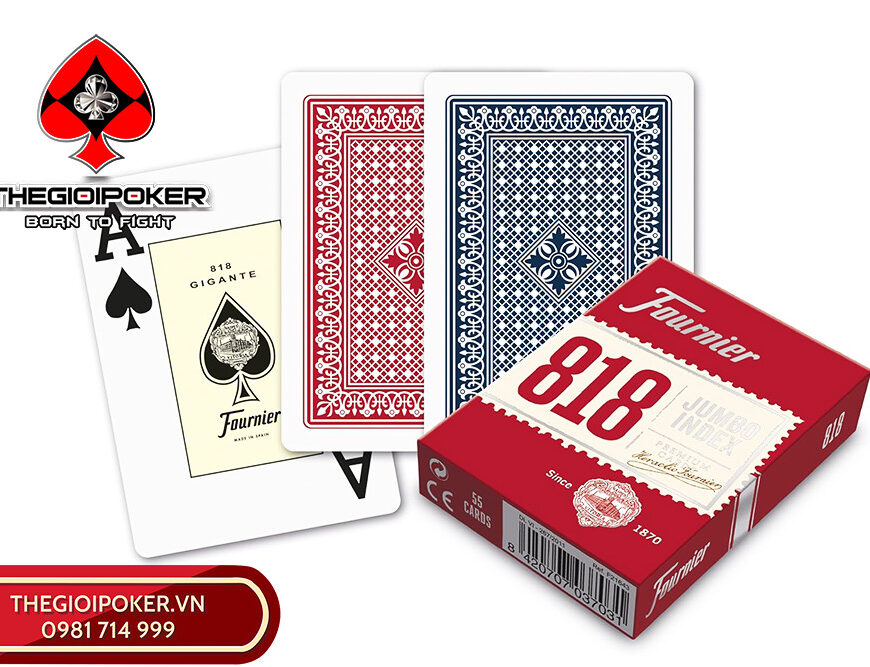 Bài poker Fournier 818 gồm 2 màu đen và đỏ