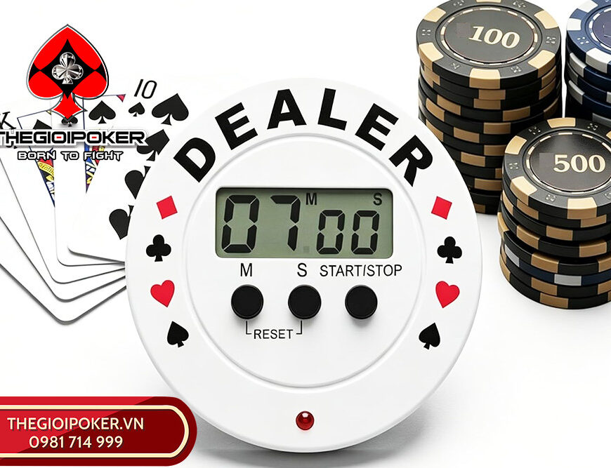 Đồng hồ bấm giờ mini dành cho các buổi chơi poker gia đình