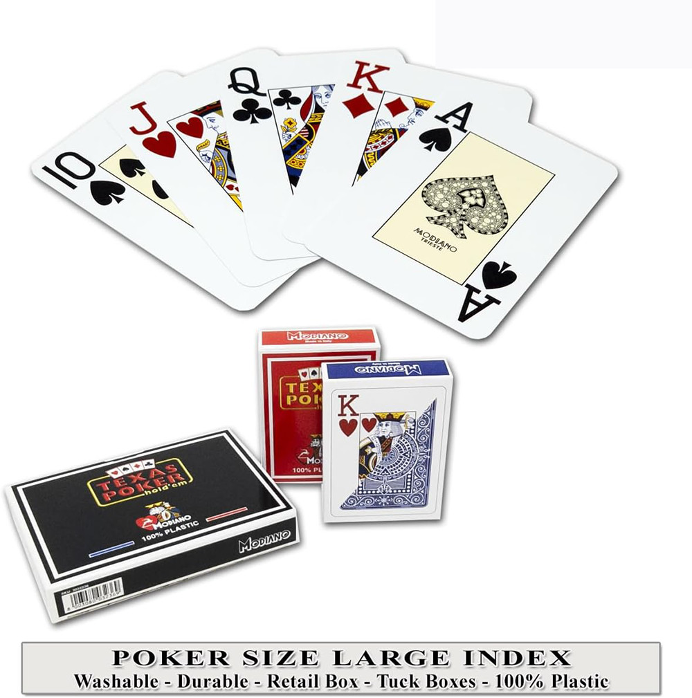 Bài poker Modiano là sự kết hợp hoàn hảo giữa chất liệu cao cấp và thiết kế đậm chất Ý